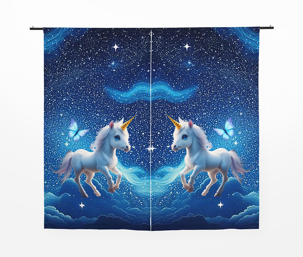 Thumbnail: Baby Unicorn Blackout Curtain #1