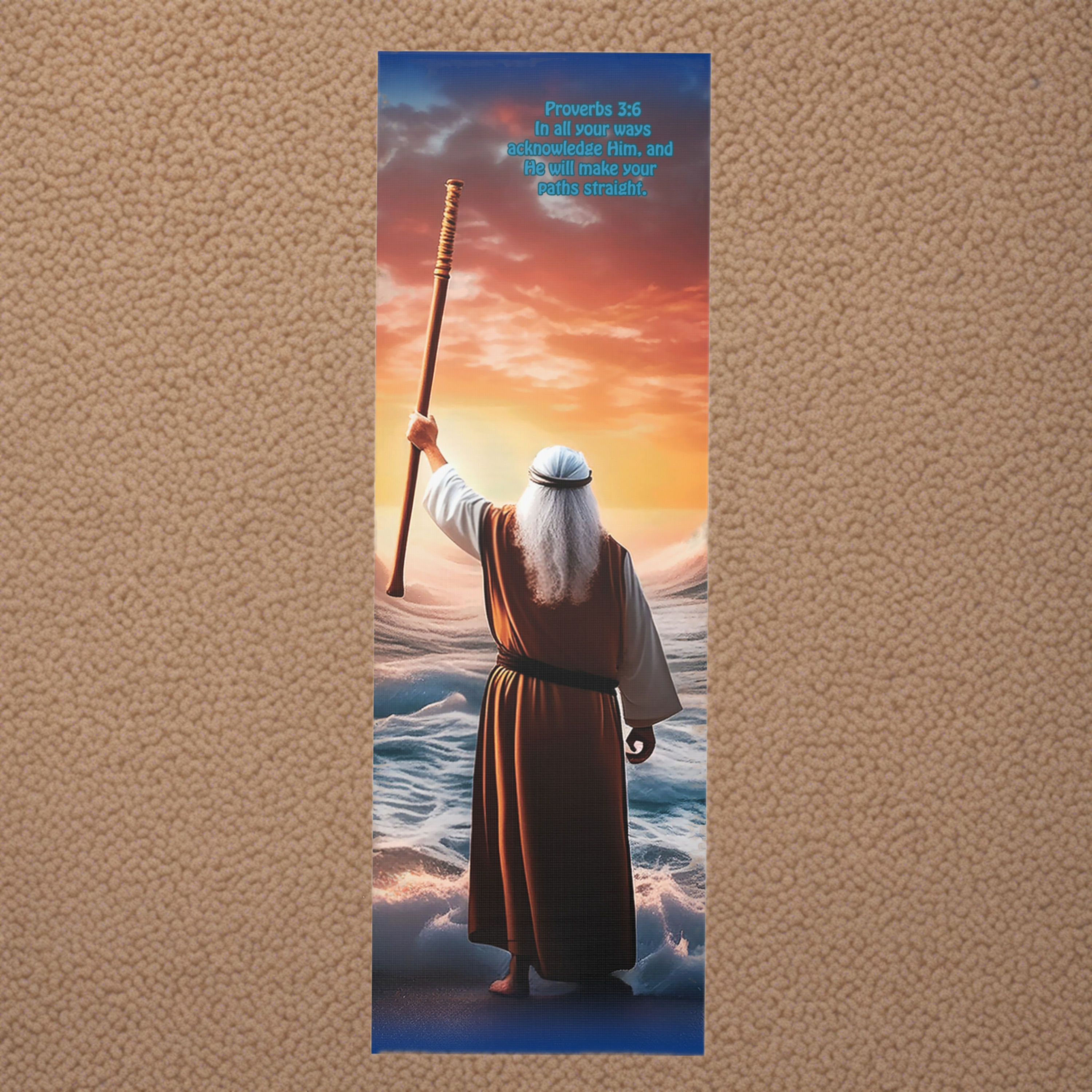 Red Sea Foam Yoga Mat W/Proverbs 3:6