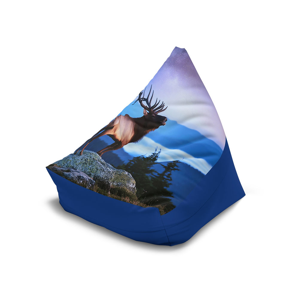 Thumbnail: Bugling Elk Bean Bag Chair Cover 