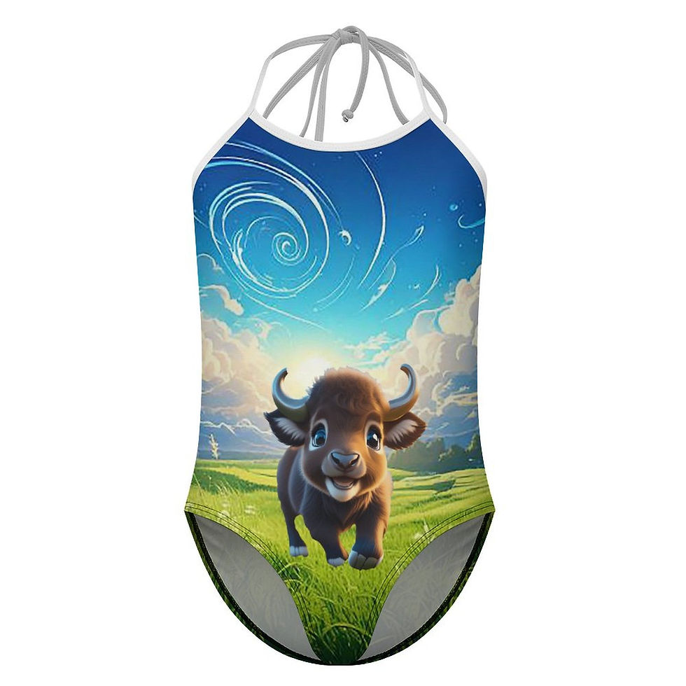 Thumbnail: **Little Girl's Baby Buffalo Swimsuit