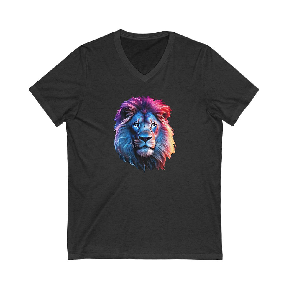 Thumbnail: Colorful Lion V-Neck Tee