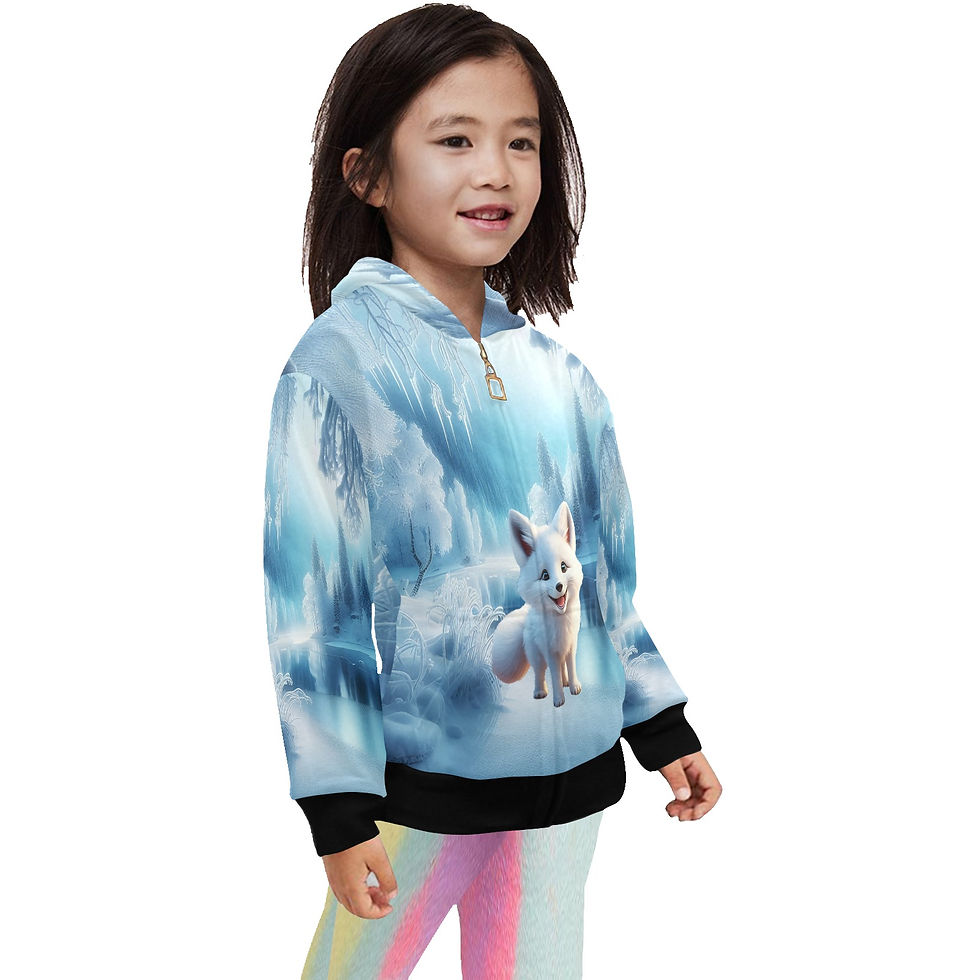Thumbnail: **Little Kid's Baby Arctic Fox Zip Hoodie
