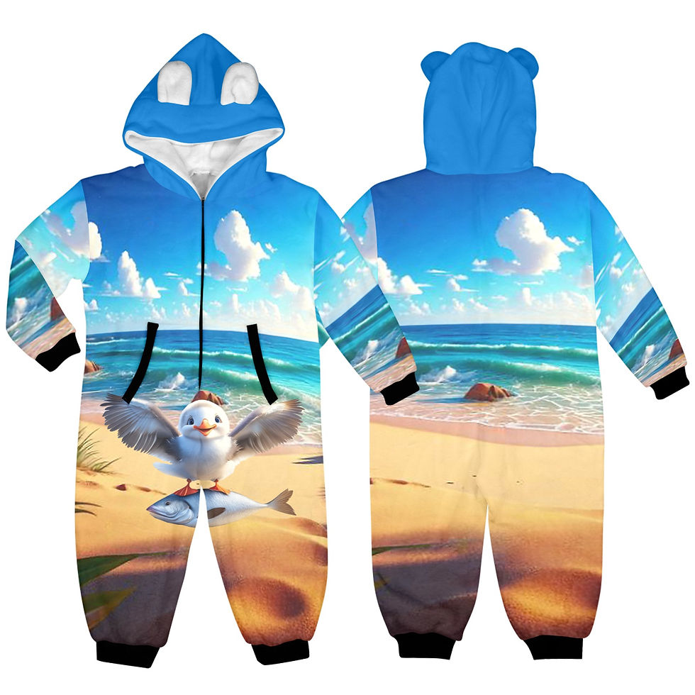 Thumbnail: **Baby Albatross Hooded Onesie Pjs