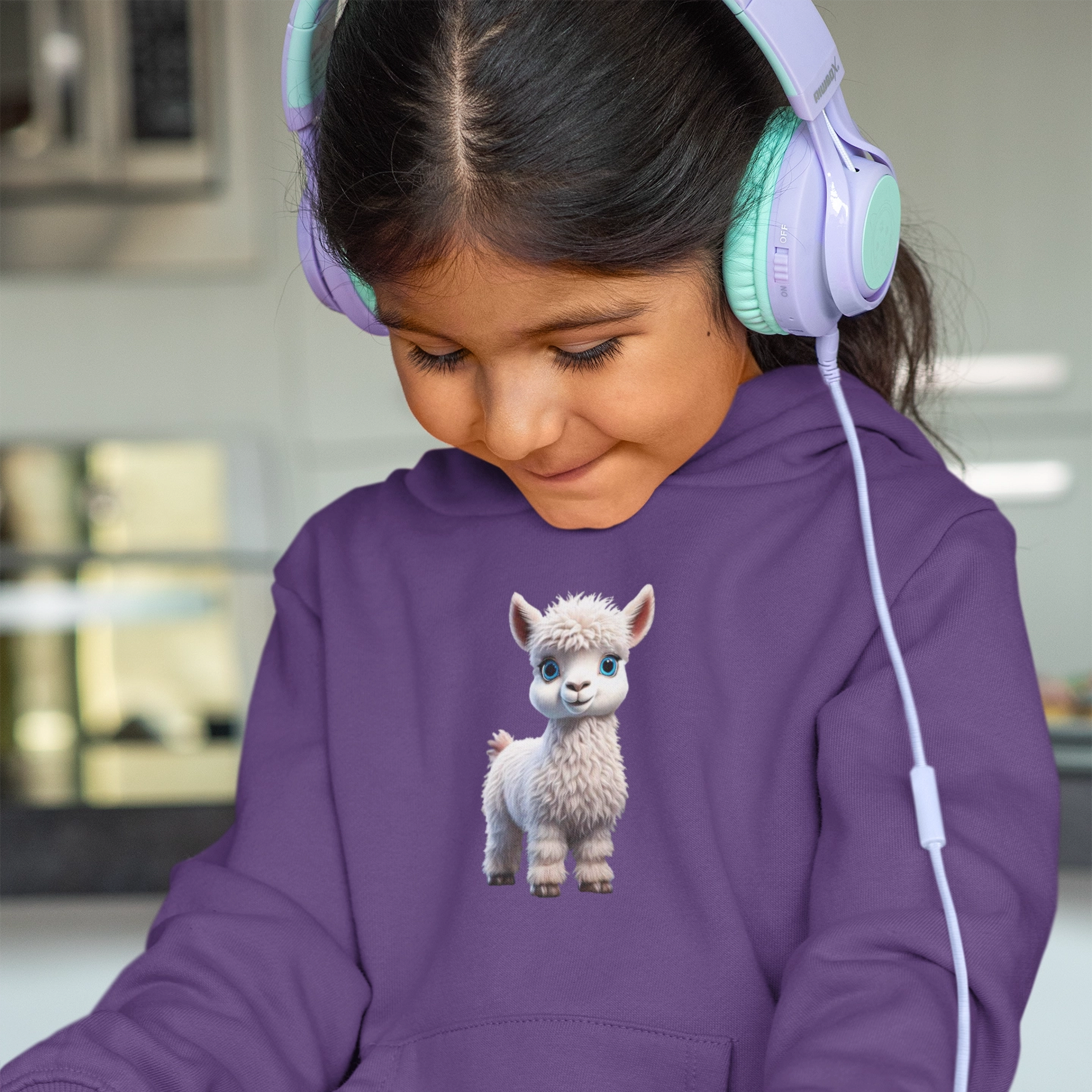 Little Girl's Baby Girl Alpaca Fleece Hoodie