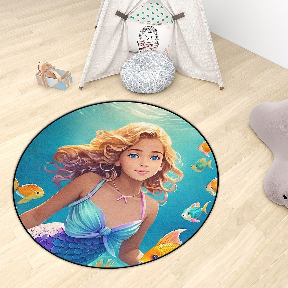 Thumbnail: Mermaid Round Area Rug