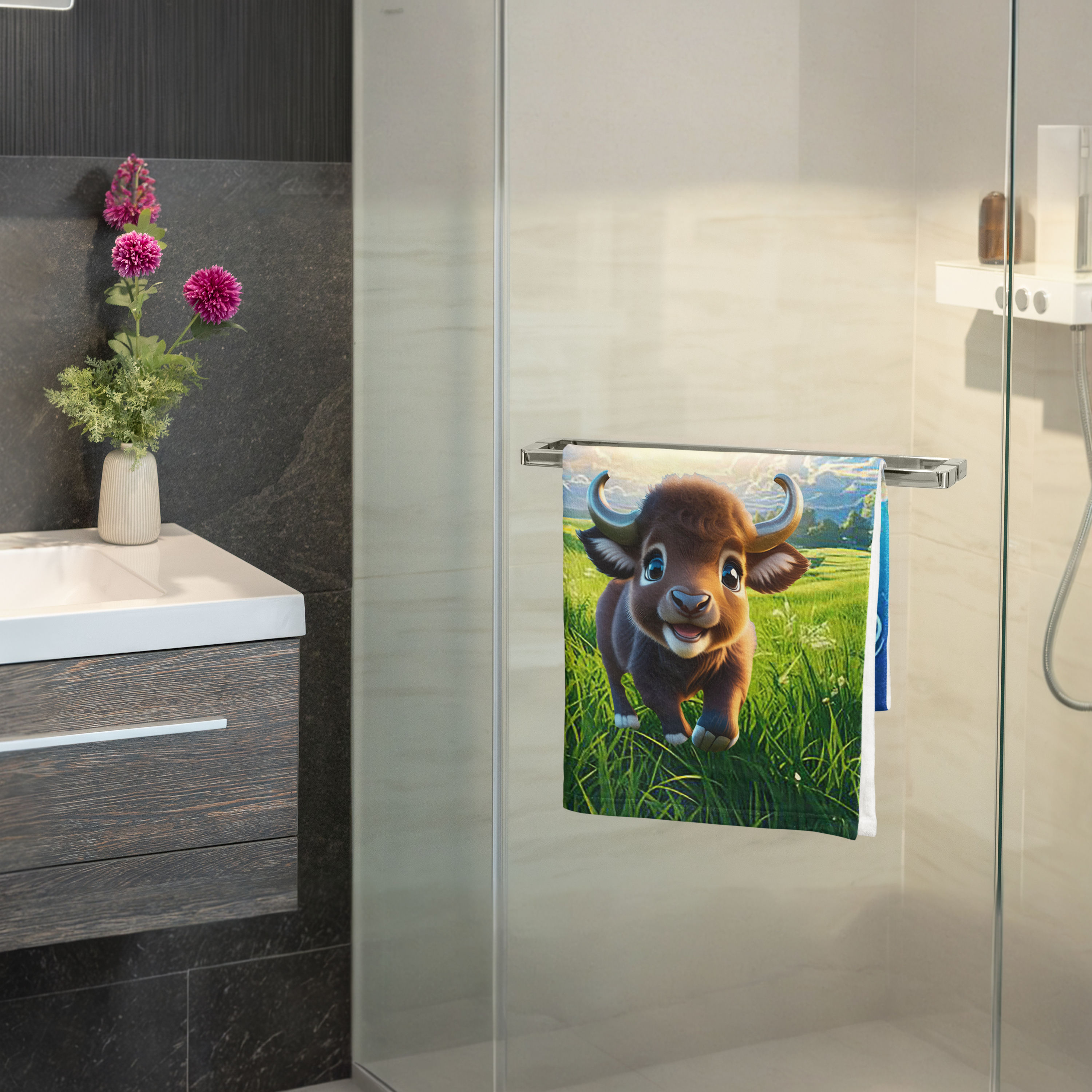 Baby Buffalo Microfiber Bath / Beach Towel