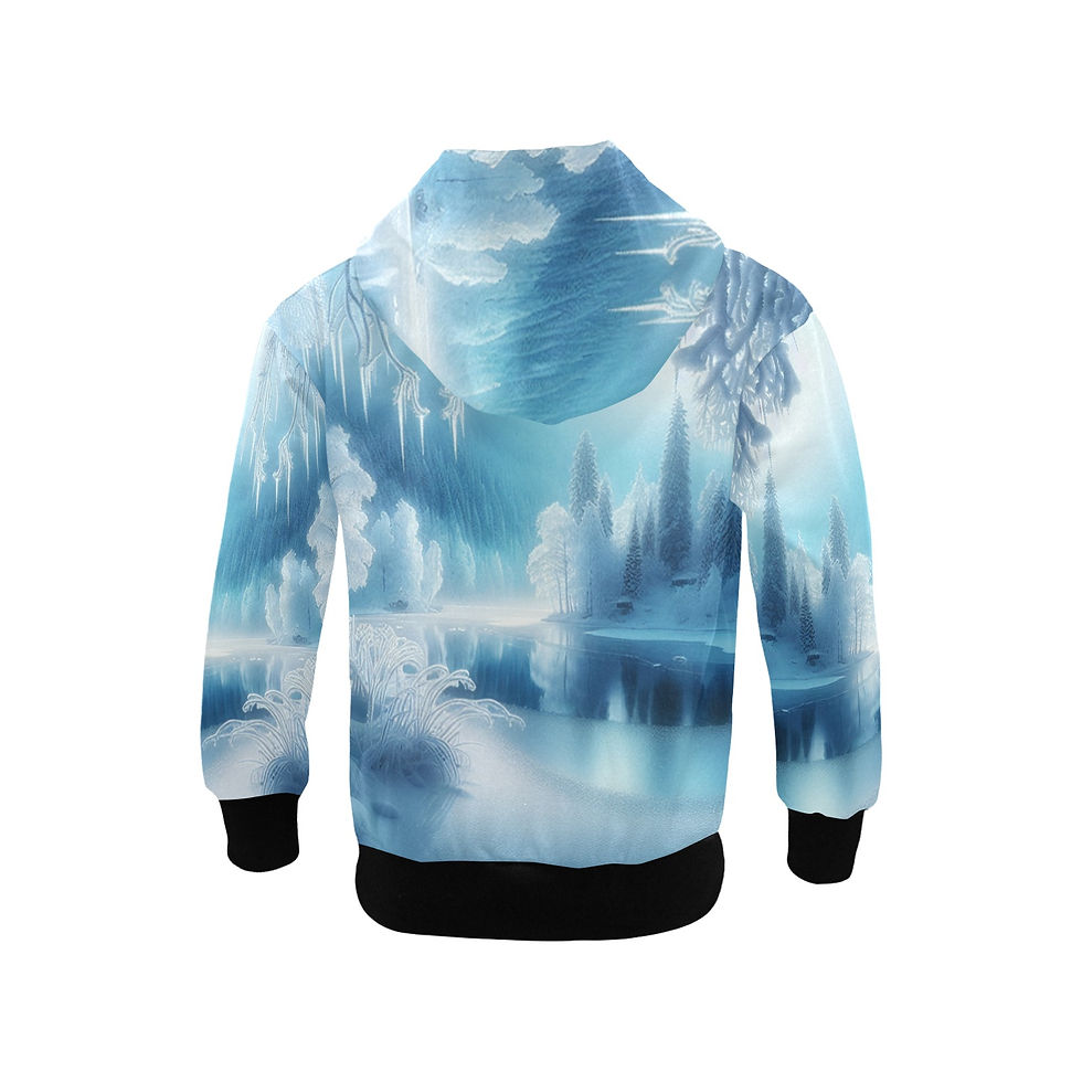 Thumbnail: **Big Girl's Baby Arctic Fox Zip Hoodie