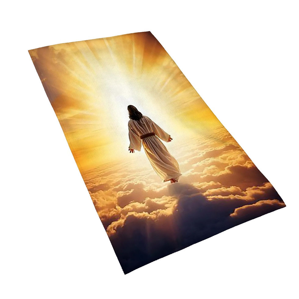 Thumbnail: Jesus on the Clouds Microfiber Hand Towel