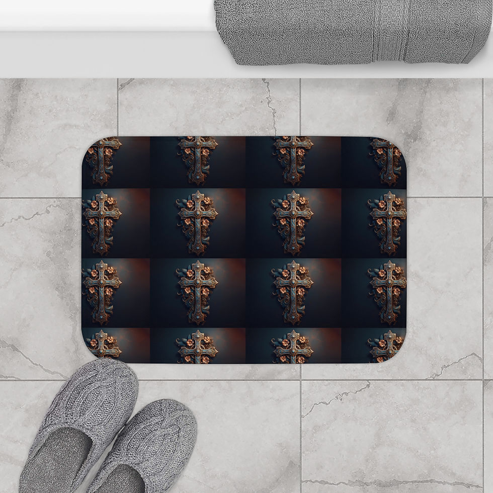 Thumbnail: Antique Cross Bath Mat
