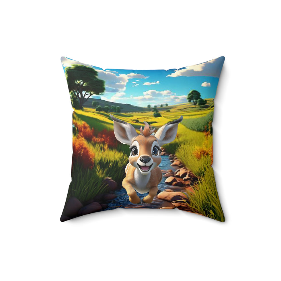 Thumbnail: Baby Antelope Throw Pillow