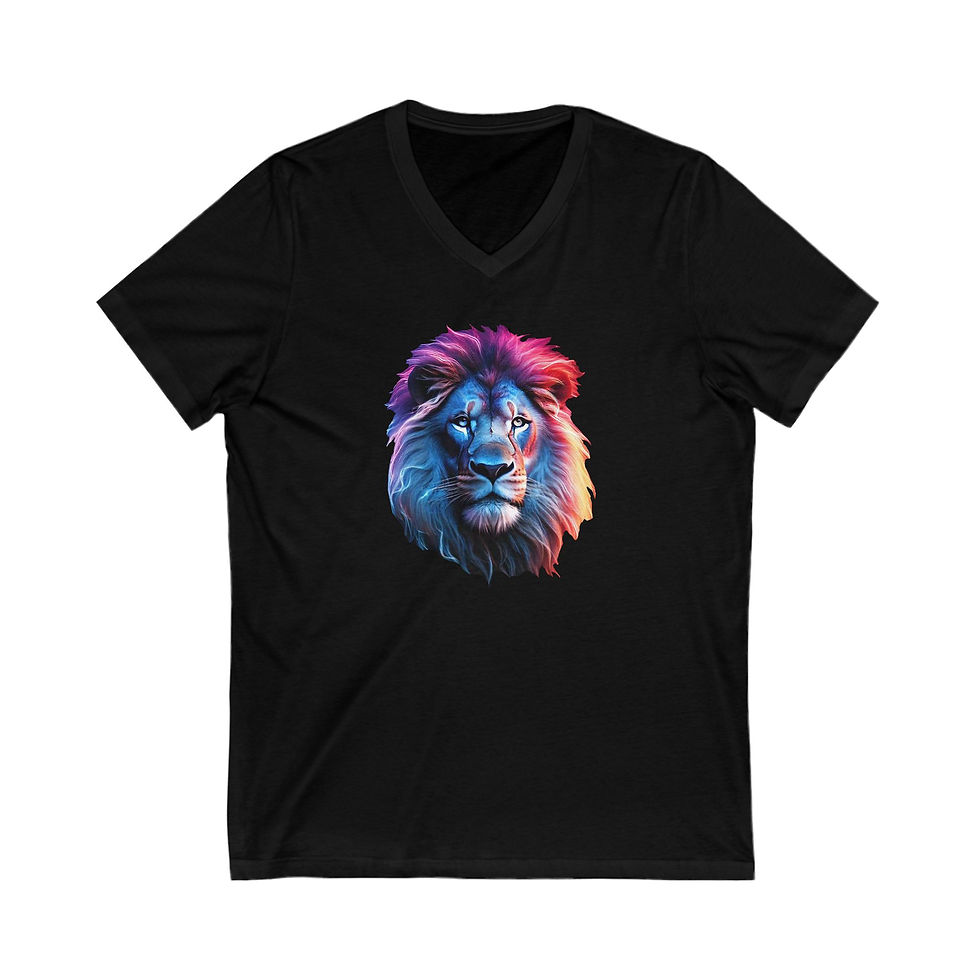 Thumbnail: Colorful Lion V-Neck Tee