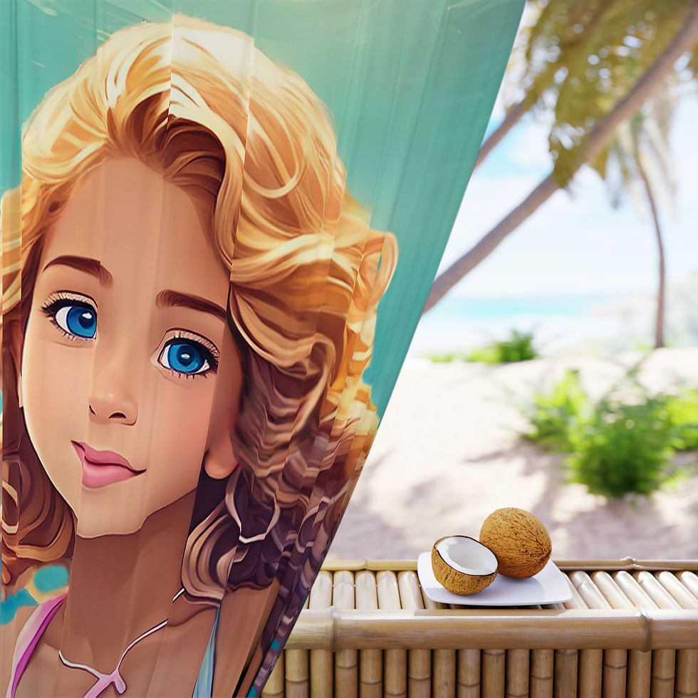 Thumbnail: Mermaid Blackout Curtain 2