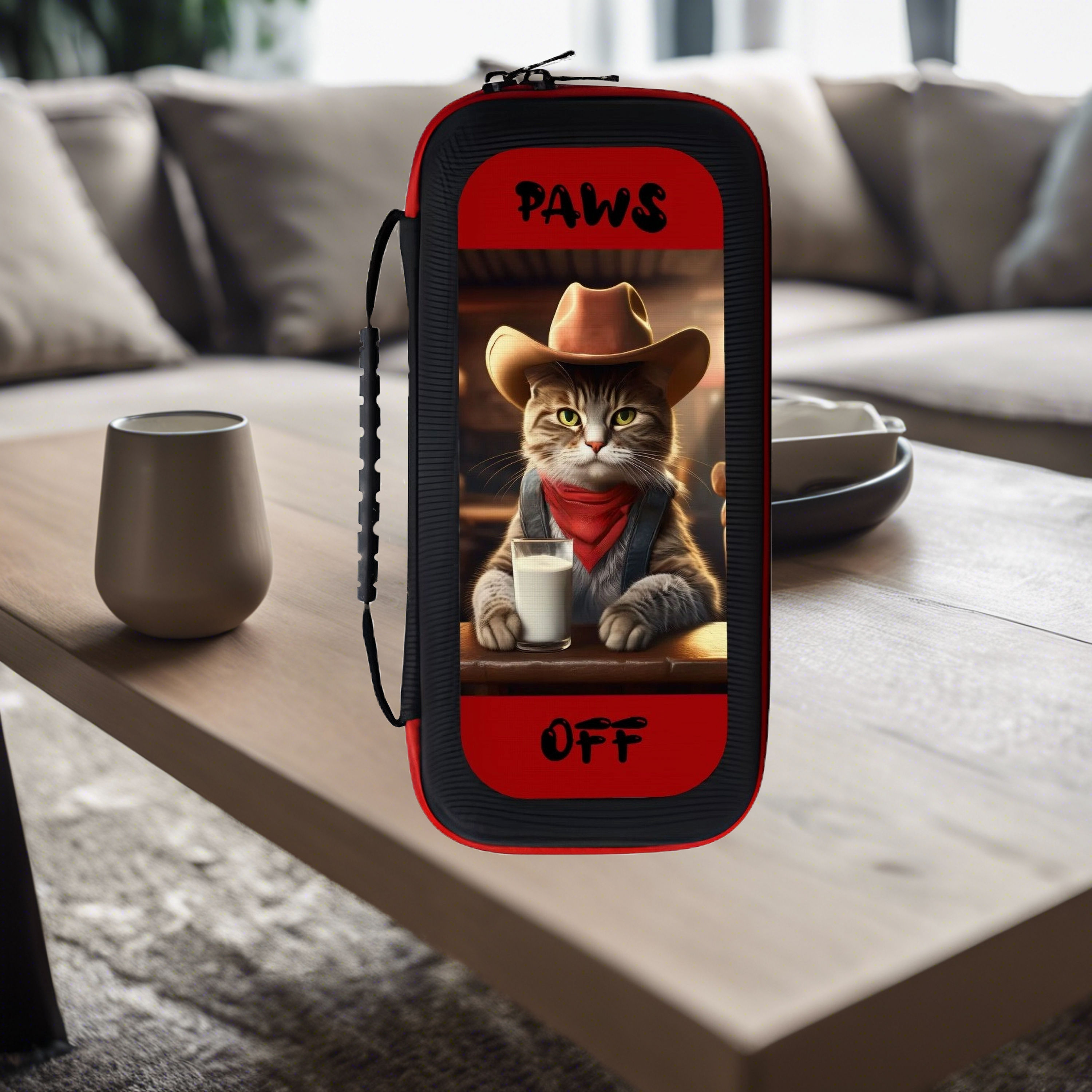 **Cowboy Kitty Nintendo Switch Case with Handle