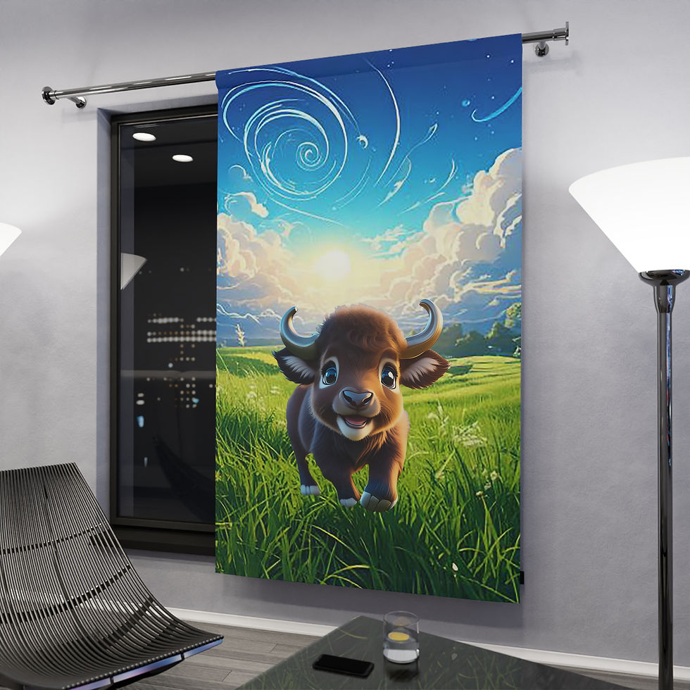 Thumbnail: Baby Buffalo Blackout Curtain #1