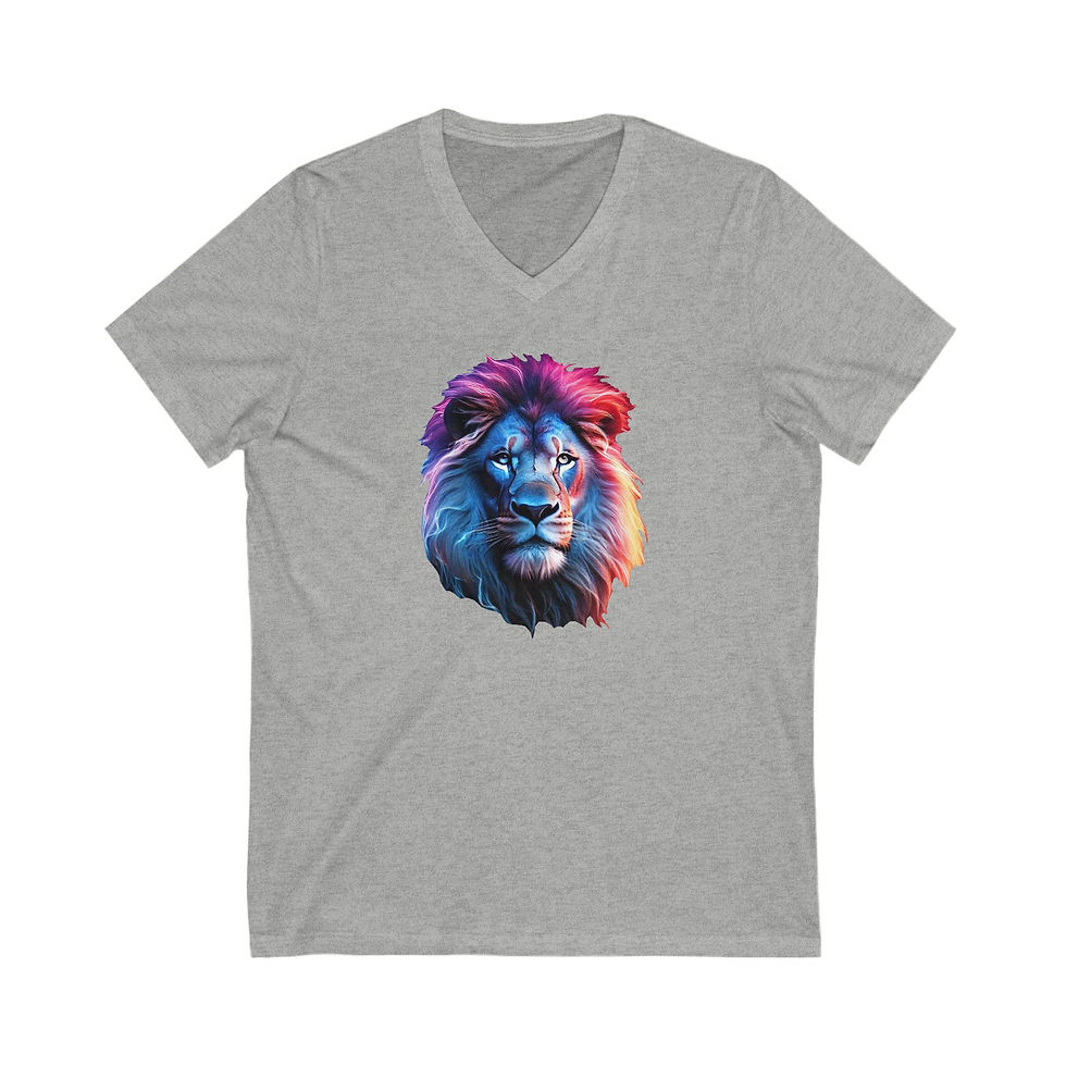 Thumbnail: Colorful Lion V-Neck Tee