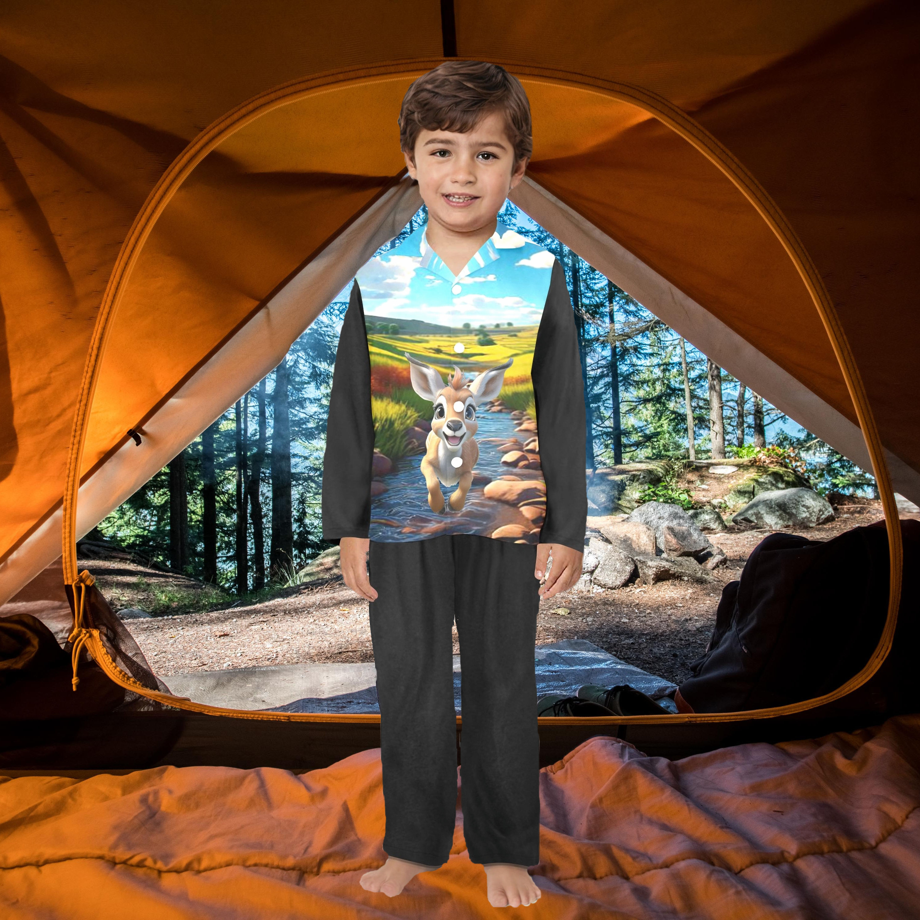 **Little Boy's Baby Antelope Pjs