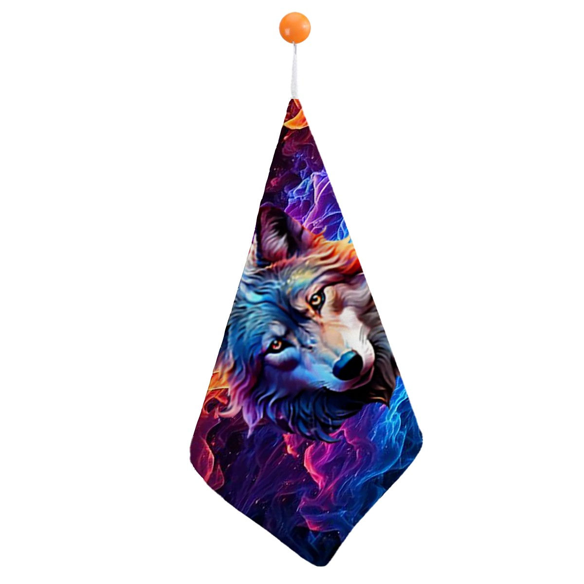 Wolf Flame Wash Cloth