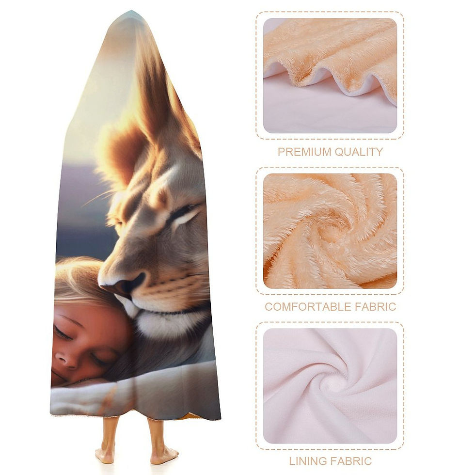 Thumbnail: **Judah & Girl Hooded Blanket 40"×50"