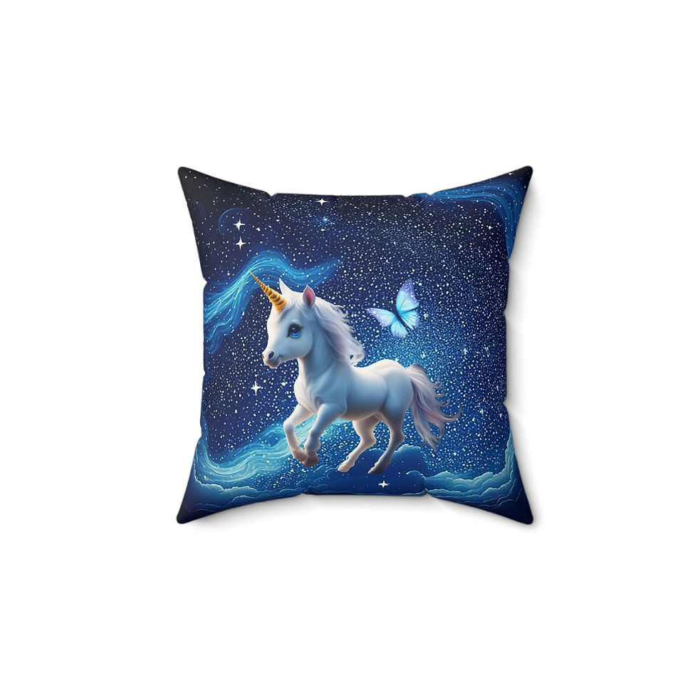 Thumbnail: Baby Unicorn Throw Pillow
