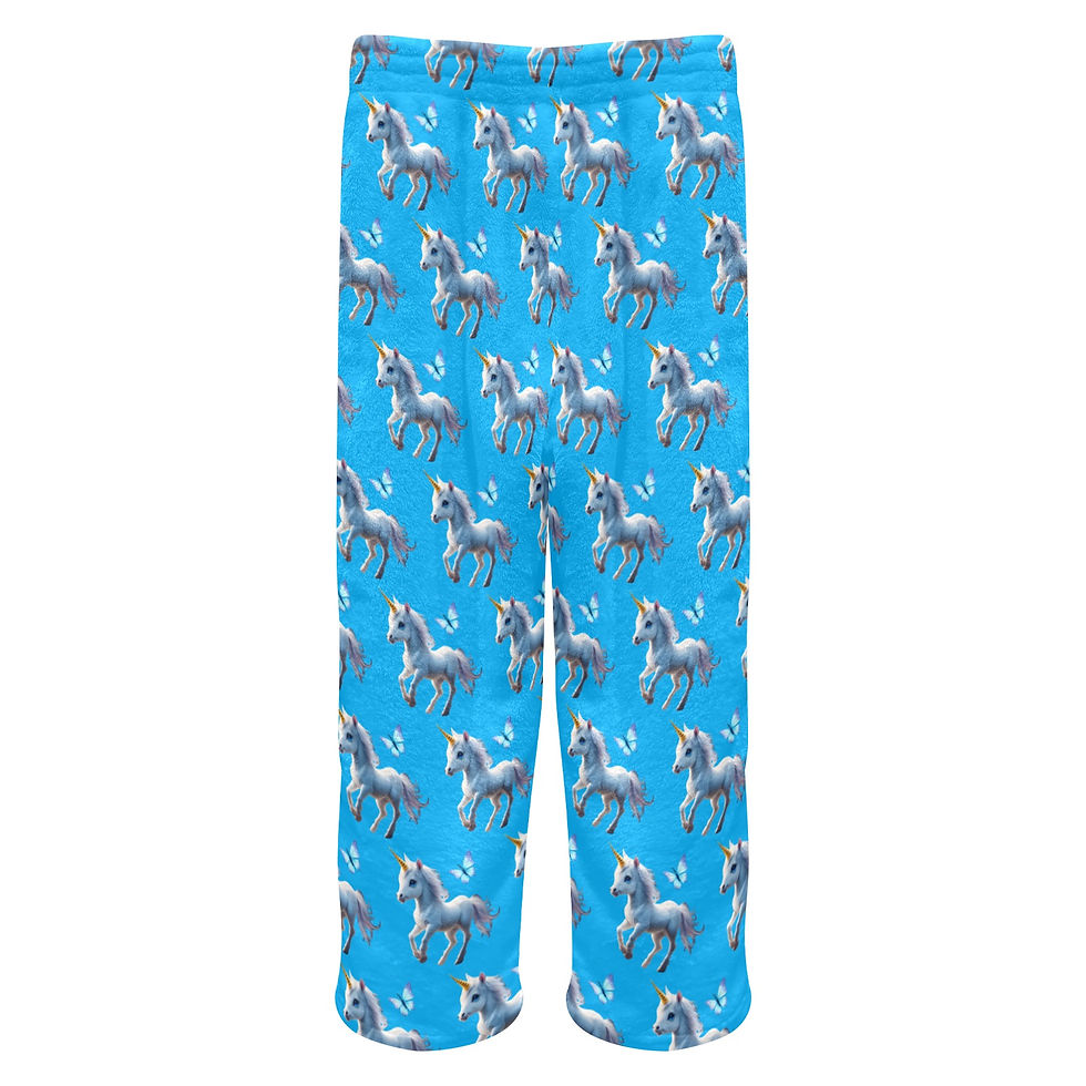 Thumbnail: **Little Girl's Baby Unicorn Fleece Pj Pants