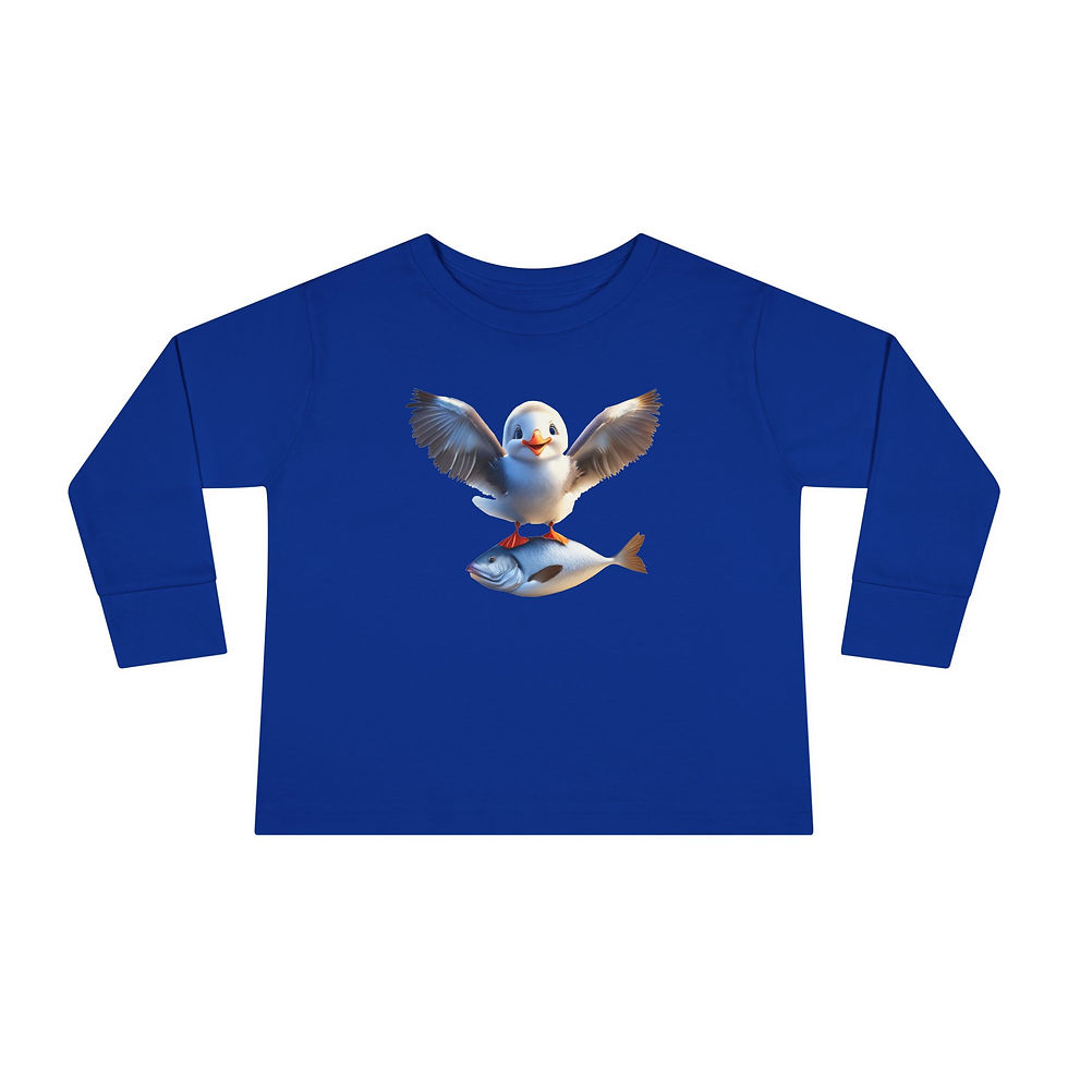 Thumbnail: Little Kid's Baby Albatross Long Sleeve Tee