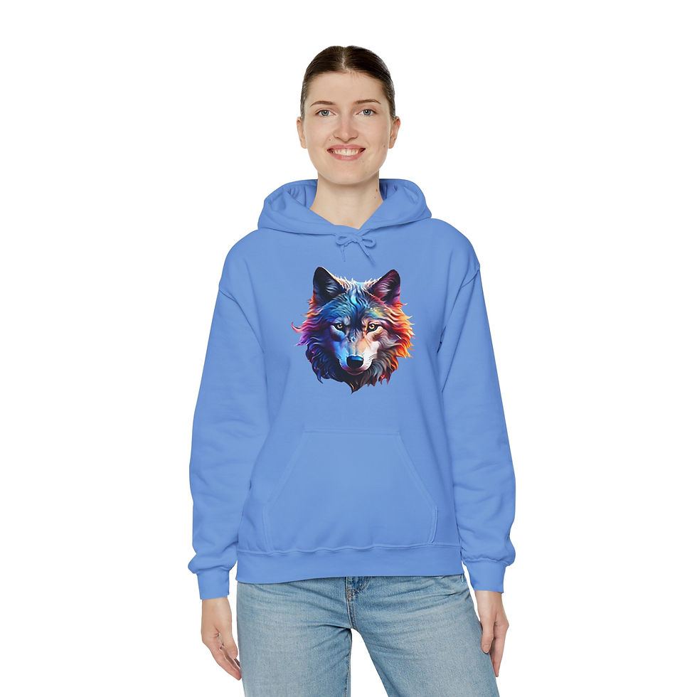 Thumbnail: Neon Wolf Heavy Blend Hoodie
