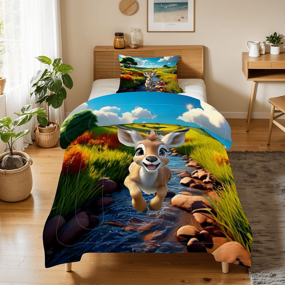 Thumbnail: Baby Antelope Twin Comforter Set