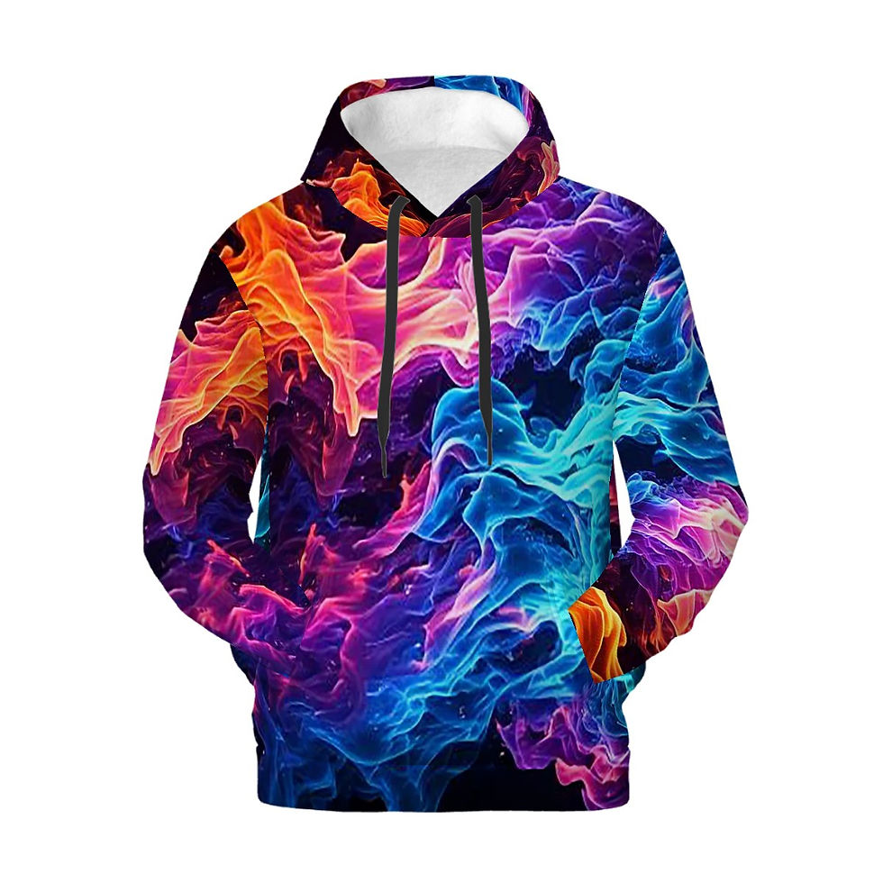Thumbnail: Neon Flames AOP Hoodie