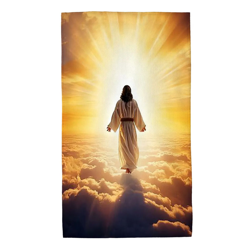 Thumbnail: Jesus on the Clouds Microfiber Hand Towel