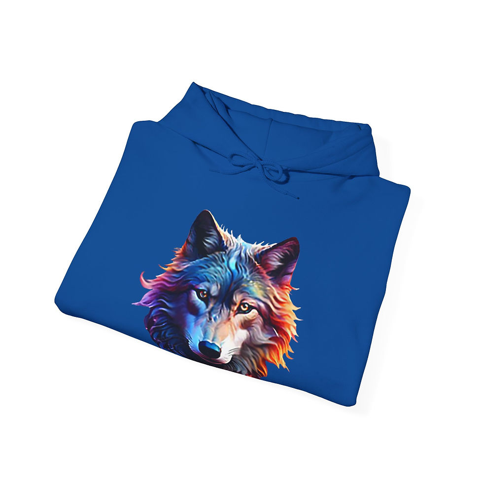 Thumbnail: Neon Wolf Heavy Blend Hoodie