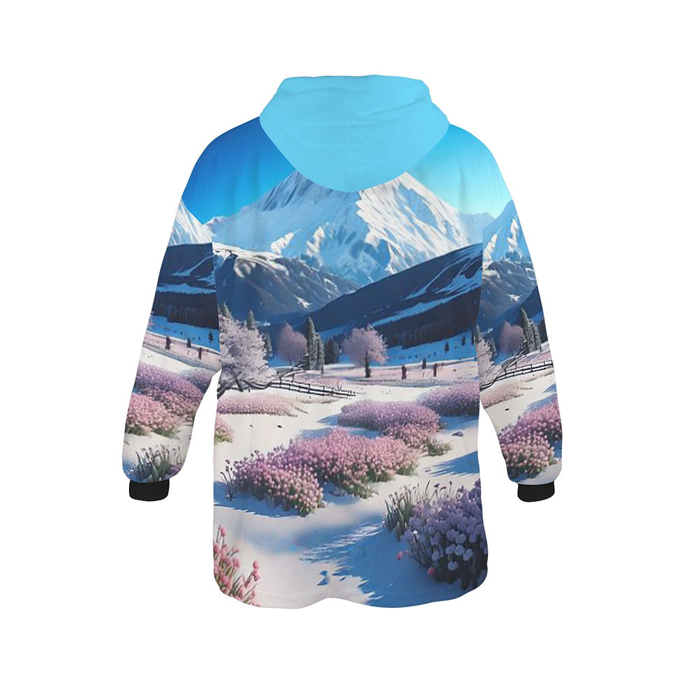 Thumbnail: **Baby Girl Alpaca Blanket Hoodie