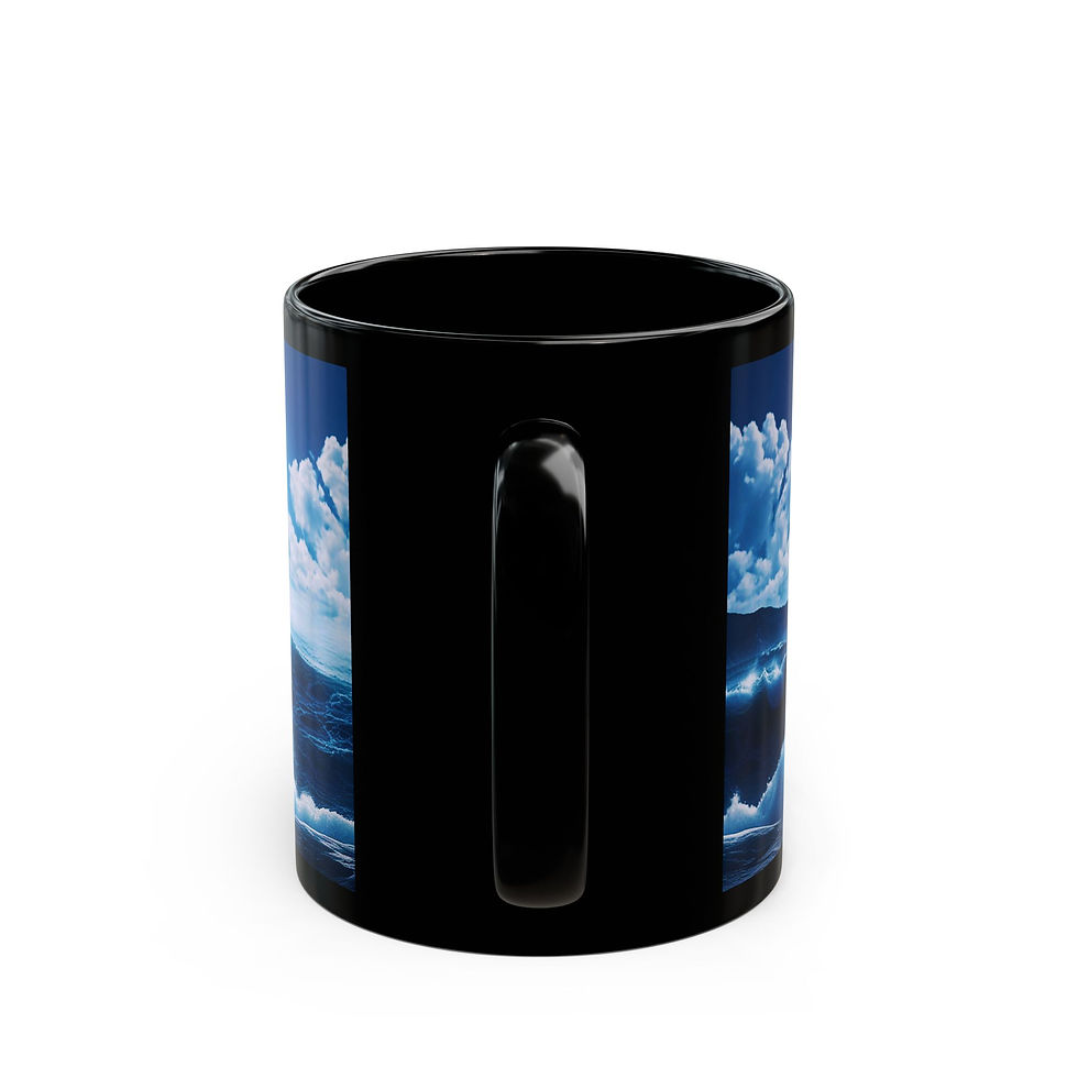 Thumbnail: Jesus Walking on Water Black Mug
