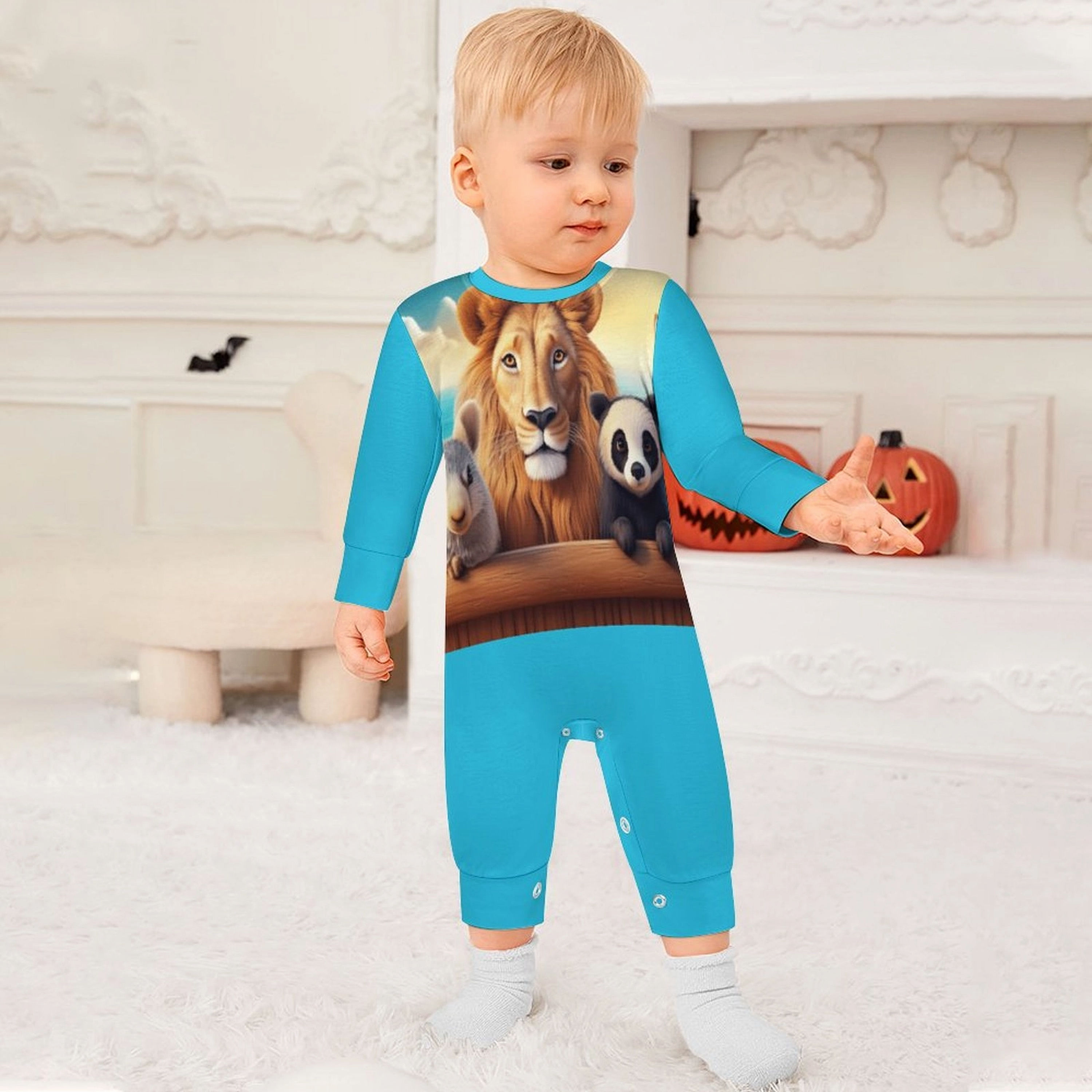 **Happy Ark Long Sleeve Baby Romper