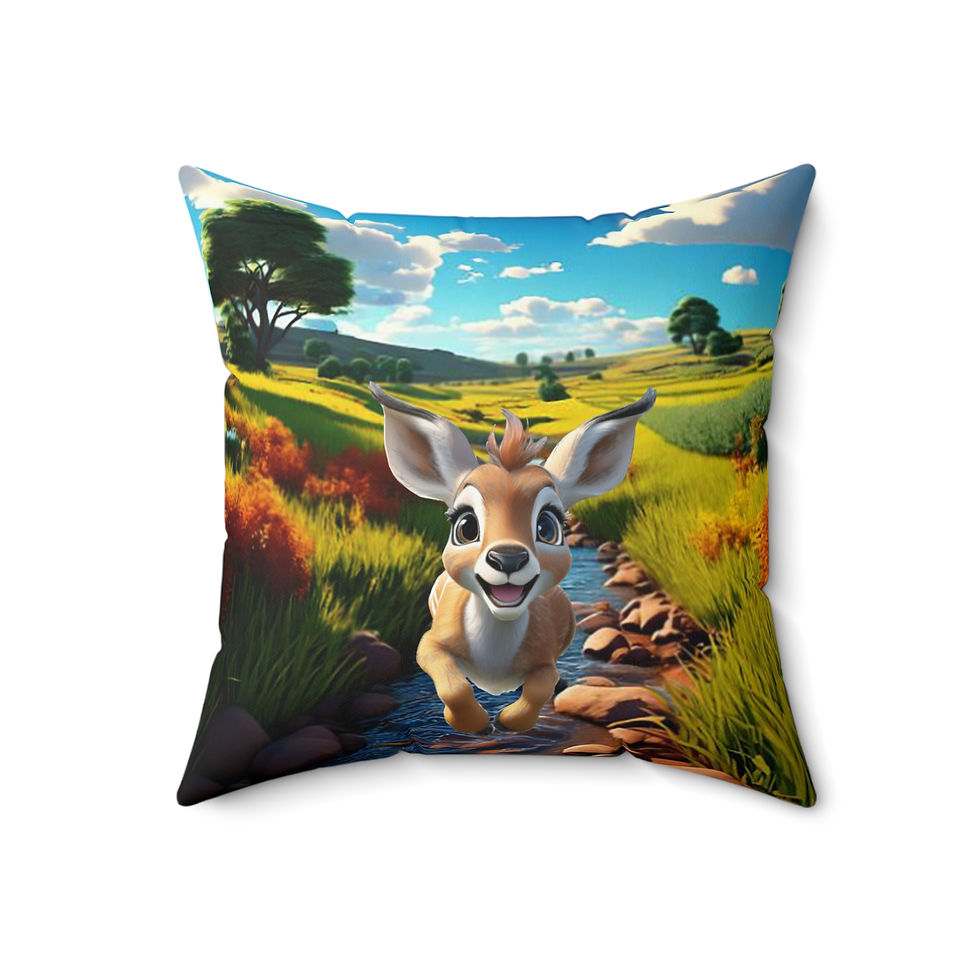 Thumbnail: Baby Antelope Throw Pillow