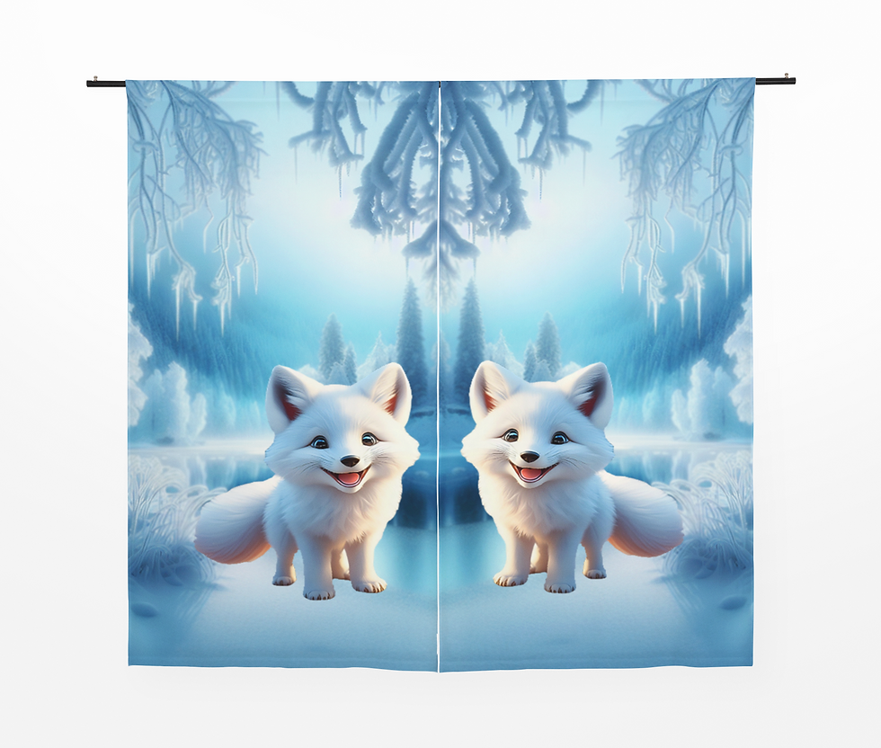 Thumbnail: Baby Arctic Fox Blackout Curtain #1