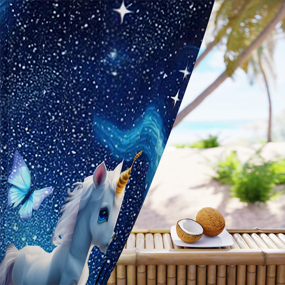 Thumbnail: Baby Unicorn Blackout Curtain #1