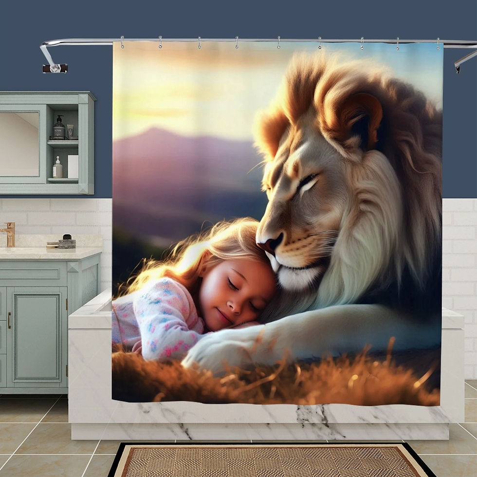 Thumbnail: Judah & Girl Shower Curtain
