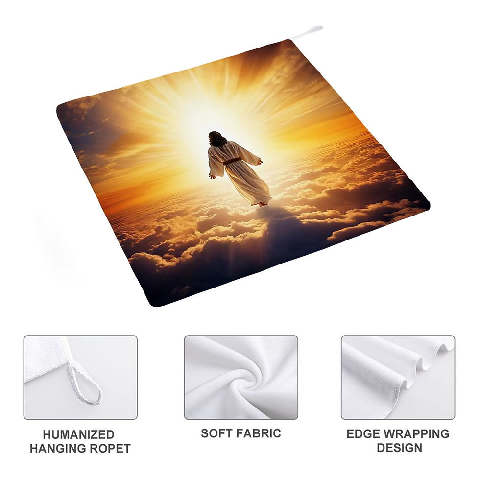 Thumbnail: Jesus on the Clouds Microfiber Wash Cloth