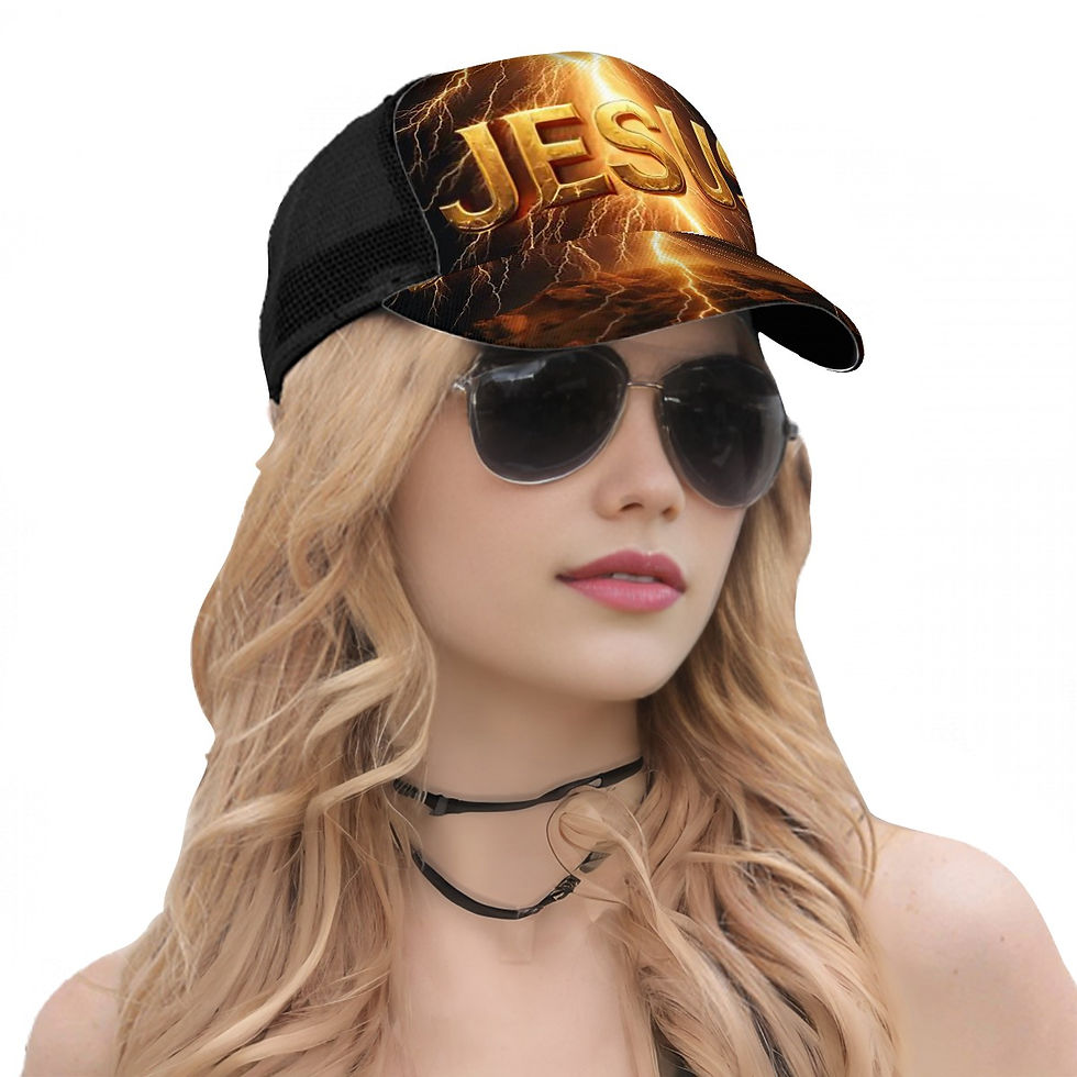 Thumbnail: Jesus Lightning Mesh Baseball Cap