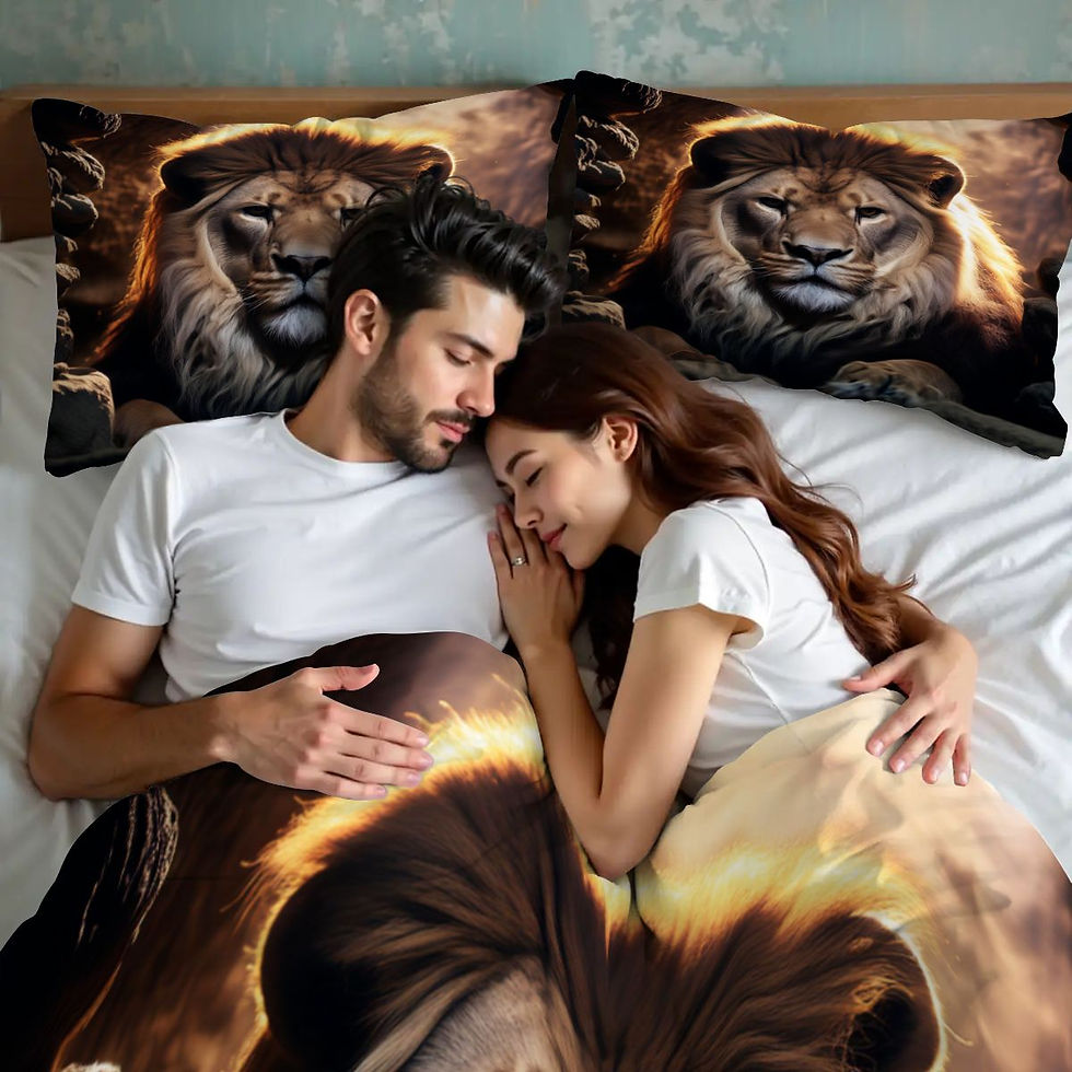 Thumbnail: Lion Cave Queen Duvet Set