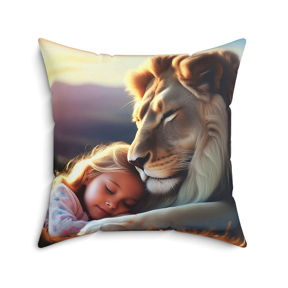 Thumbnail: Judah & Girl Throw Pillow