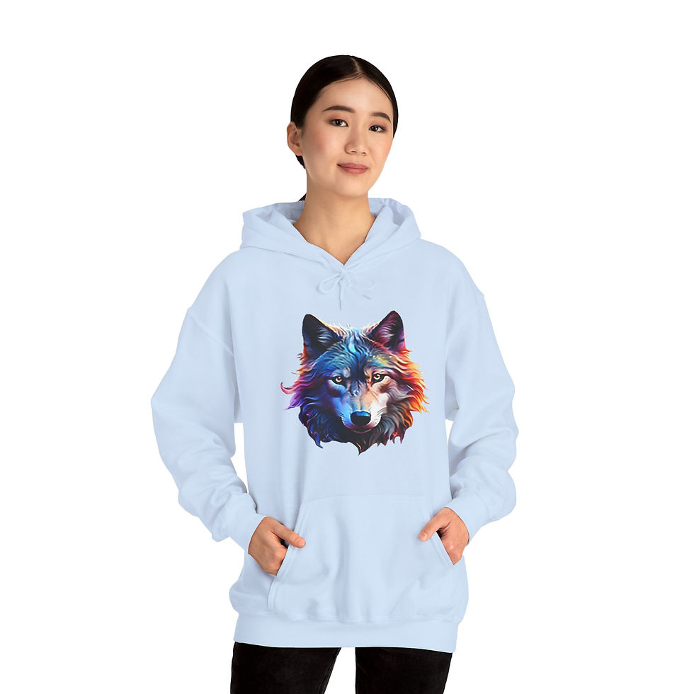 Thumbnail: Neon Wolf Heavy Blend Hoodie