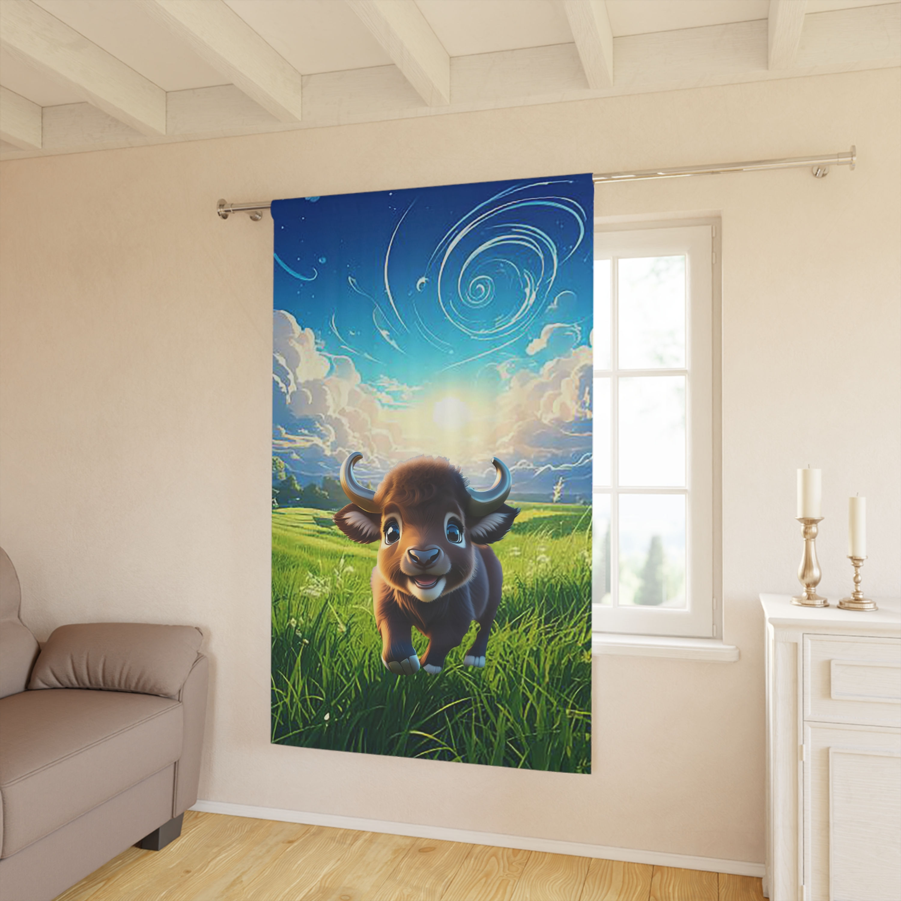 Baby Buffalo Blackout Curtain #2