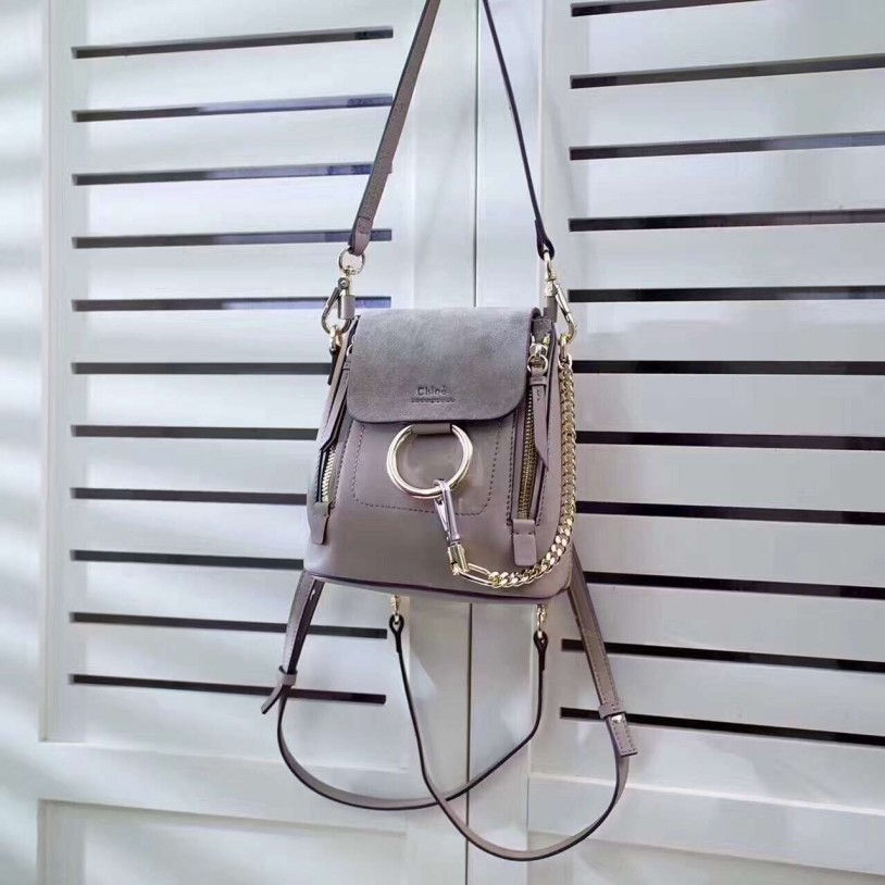 Thumbnail: CHLOE Mini Faye Backpack Leather Bag