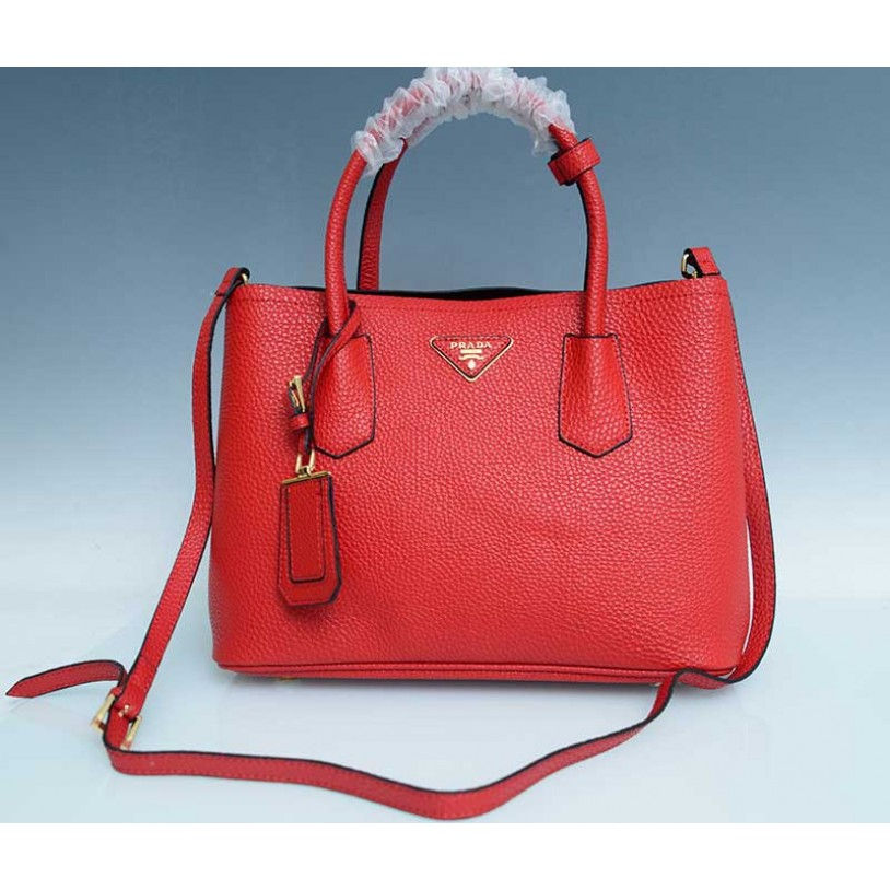 Thumbnail: PRADA Saffiano Pebbled Leather Bag