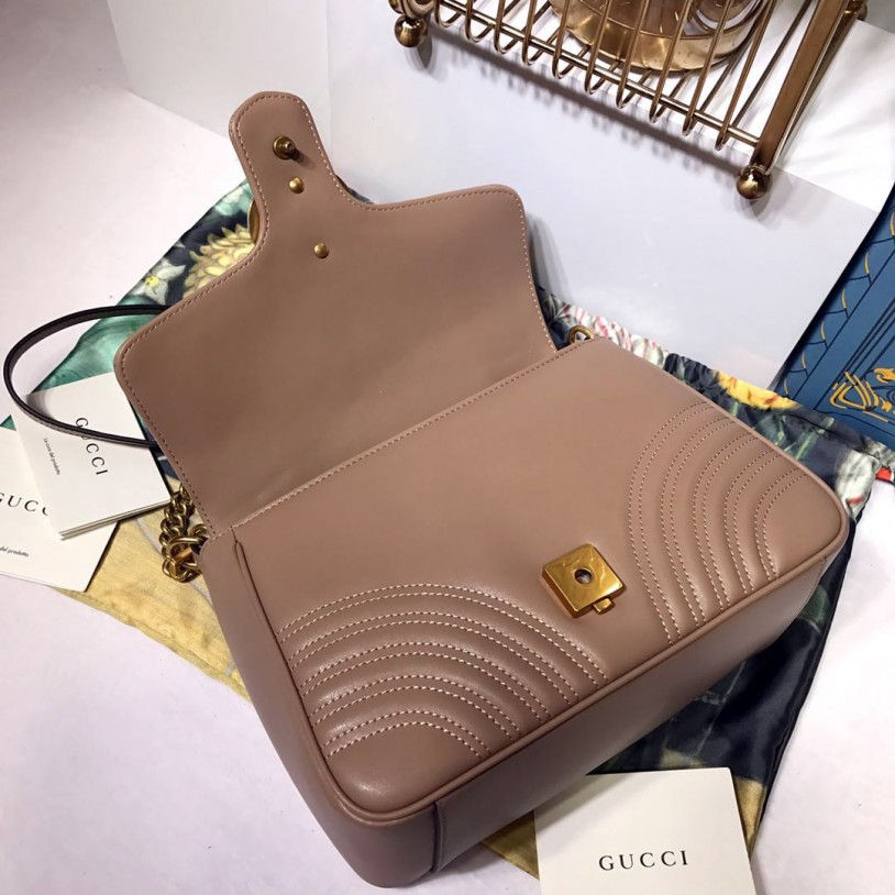 Thumbnail: Gucci GG Marmont Small Top Handle Leather Bag