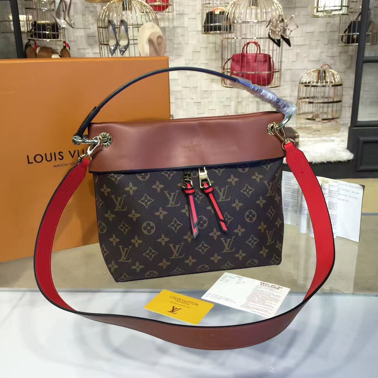 LOUIS VUITTON Tuileries Toile Monogram Canvas Bag