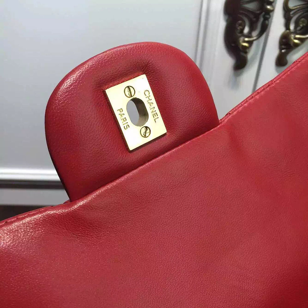 Thumbnail: CHANEL Quilted Lambskin Classic Double Flap Leather Bag