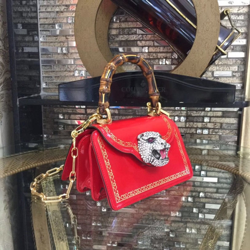 Thumbnail: Gucci Bamboo Leather Mini Bag