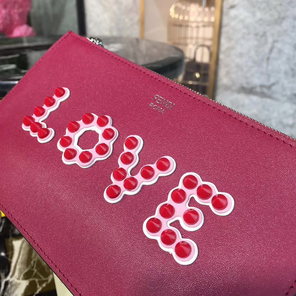 Thumbnail: FENDI Roma Zip Top Leather Wallet